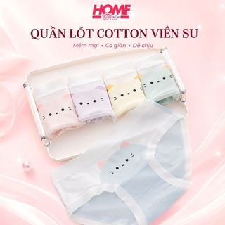 Quần lót nữ cotton viền lụa mềm mịn thoáng mát cạp vừa tôn dáng đáy lót kháng khuẩn khử mùi L1164