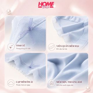 Quần lót nữ lụa băng đúc su thun lạnh mềm mịn thoáng mát, Quần chíp nữ phối ren kháng khuẩn L369