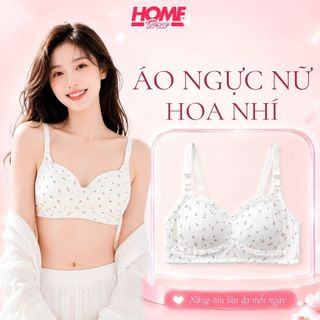 Áo ngực nữ mút mỏng chất cotton đũi phối ren xinh xắn - Áo lót nữ không gọng 3 nấc cài tiện lợi A739