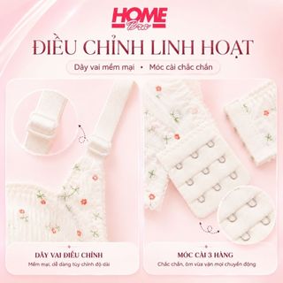 Áo ngực nữ mút mỏng chất cotton đũi phối ren xinh xắn - Áo lót nữ không gọng 3 nấc cài tiện lợi A739