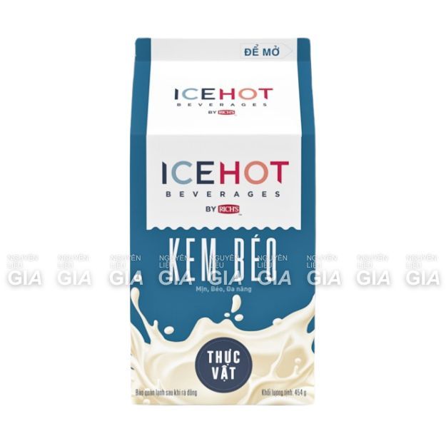 Kem béo thực vật ICEHOT Rich's hộp 454g - Kem Base, On-top, Kem béo vị sữa