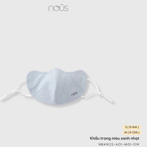 FORM RỘNG - Phụ Kiện Nous Baby Khẩu trang vải cho bé kháng khuẩn, chống bụi, chống tia UV cho bé dưới