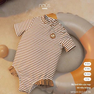 Nous Swim Baby Bộ đồ bơi liền cộc, bodysuit cho bé gái chất liệu mềm mịn