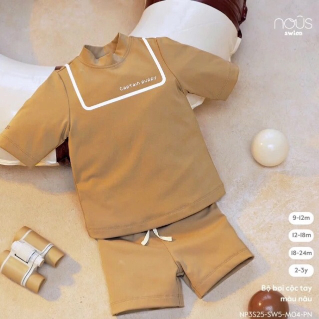 Nous Swim Baby Bộ đồ bơi liền cộc, bodysuit cho bé gái chất liệu mềm mịn