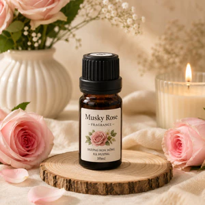 🌹 HƯƠNG HOA HỒNG XẠ HƯƠNG (MUSKY ROSE FRAGRANCE) – HƯƠNG LIỆU CHO NẾN THƠM & MỸ PHẨM HANDMADE