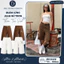 Quần Lửng Jean Nữ Trơn Ống Rộng Thêu Túi Sau Bigsize Lưng Cao Che Bụng Tôn Dáng QC74 Diệu Trang