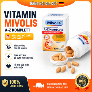 Vitamin Tổng Hợp Mivolis A Z Depot Ab Cho Người Trên 50 Tuổi, 100 Viên - Hàng Đức Chính Hãng