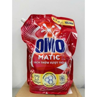 Nước giặt OMO Matic cửa trên giúp quần áo sạch bẩn khử mùi toàn diện túi 3.7kg