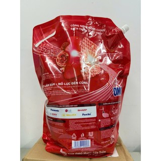 Nước giặt OMO Matic cửa trên giúp quần áo sạch bẩn khử mùi toàn diện túi 3.7kg