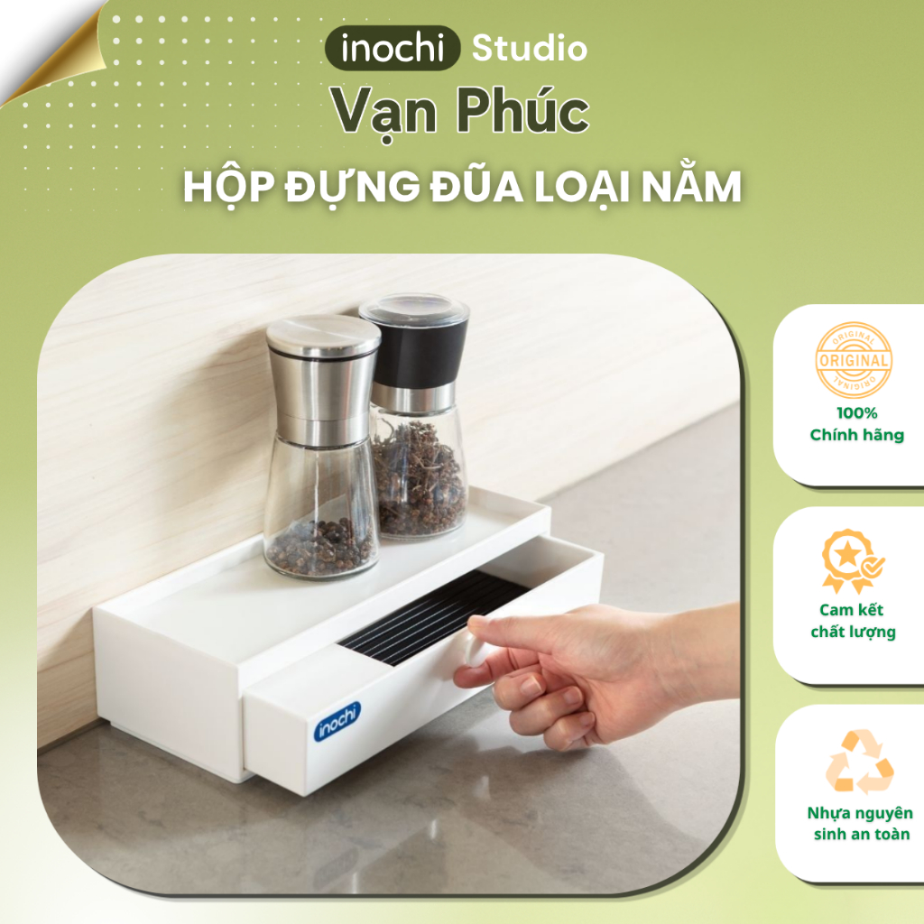 Hộp đựng đũa, ống đựng đũa có nắp đậy cao cấp kháng khuẩn, an toàn