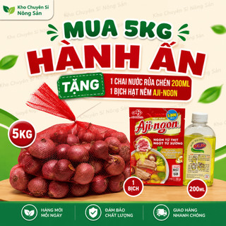 [Quà Tặng Nước Rửa Chén] Mua 5Kg Hành Khô Ấn Độ Tặng 1 Chai Nước Rửa Chén 200ML & 1 Bịch Hạt Nêm 55G