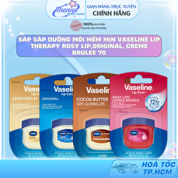 Sáp Sáp Dưỡng Môi Mềm Mịn Vaseline Lip Therapy Rosy Lip,Original, Creme Brulee 7g