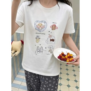 Áo Phông Unisex Basic In Hình Cô Gái Cute Street , Áo Thun Nữ Chất Liệu Cotton Dễ Phối Đồ Mặc Thoáng Mát
