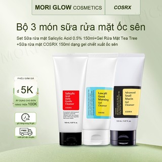 COSRX Bộ 3 Sữa Rửa Mặt – Làm Sạch Sâu, Dưỡng Ẩm & Phù Hợp Mọi Loại Da