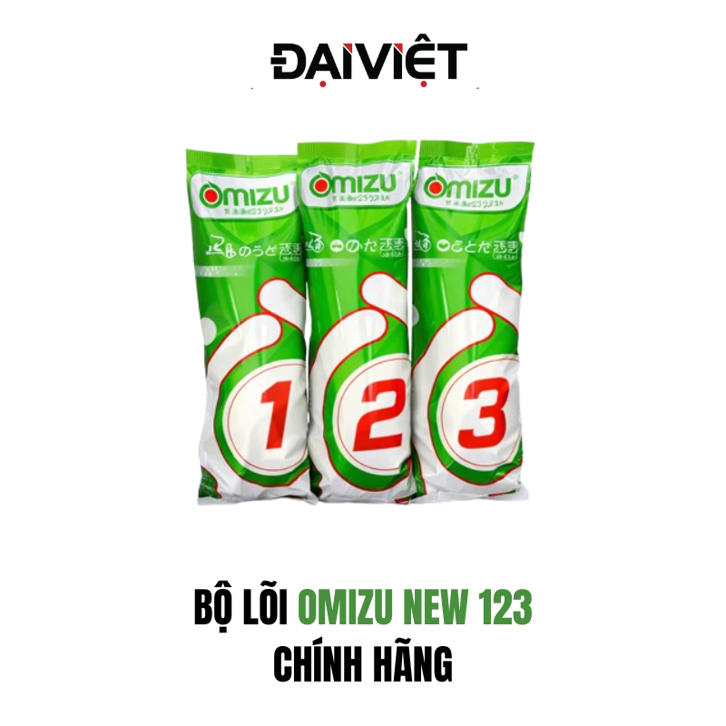 Bộ Lõi Lọc OMIZU NEW Số 1-2-3 Chính Hãng - Lõi lọc thô 123 chính hãng Omizu
