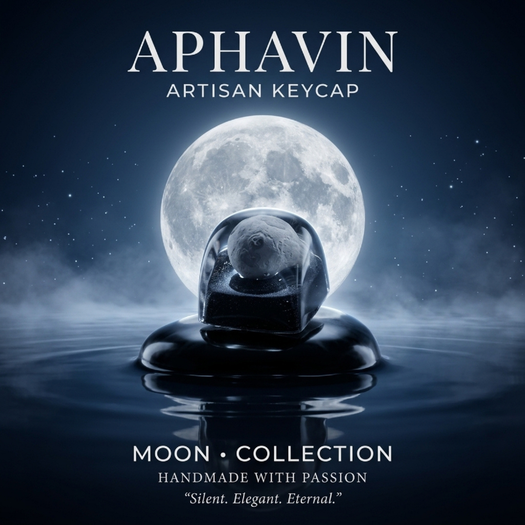 APHAVIN Planet Collection Artisan Resin Keycap 1U DOM | Earth • Moon • Sun | Keycap Resin Thủ Công Cho Cherry MX