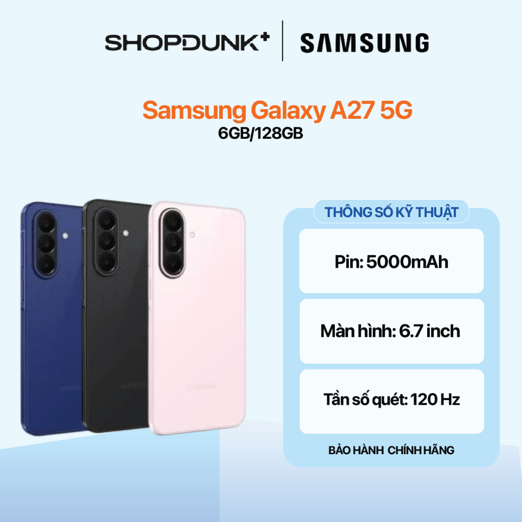Samsung Galaxy A27 5G 6GB/128GB Chính Hãng