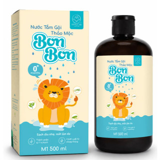 Nước tắm gội thảo dược Bon Bon Home Care hỗ trợ giảm mẩn ngứa, rôm sảy hăm tã cho bé sơ sinh 500ml