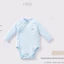 Nous Baby Bodysuit, body chip dài tay, bộ liền cài lệch bé trai bé gái trơn basic chất petit mềm mịn dưới 10.5kg BST T5