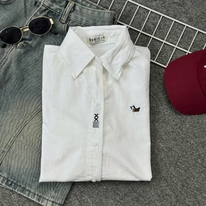 Áo Sơ Mi Nữ Form Vừa Thêu Tà Năng Động, Thêu Ngựa, Chất KaKi Cotton Cao Cấp Freesize | TIQI CLOTHING