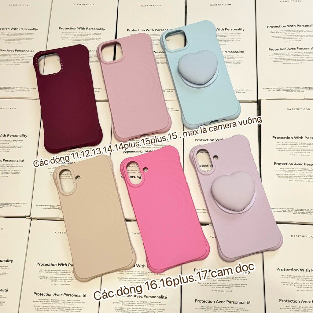 [CHỐNG BẨN BẨN NHẸ - KO CHỐNG BÚT BI, DẠ] ỐP LƯNG CASETIF IPHONE SILICONE MỊN TỪ TÍNH - NẮNG CASE