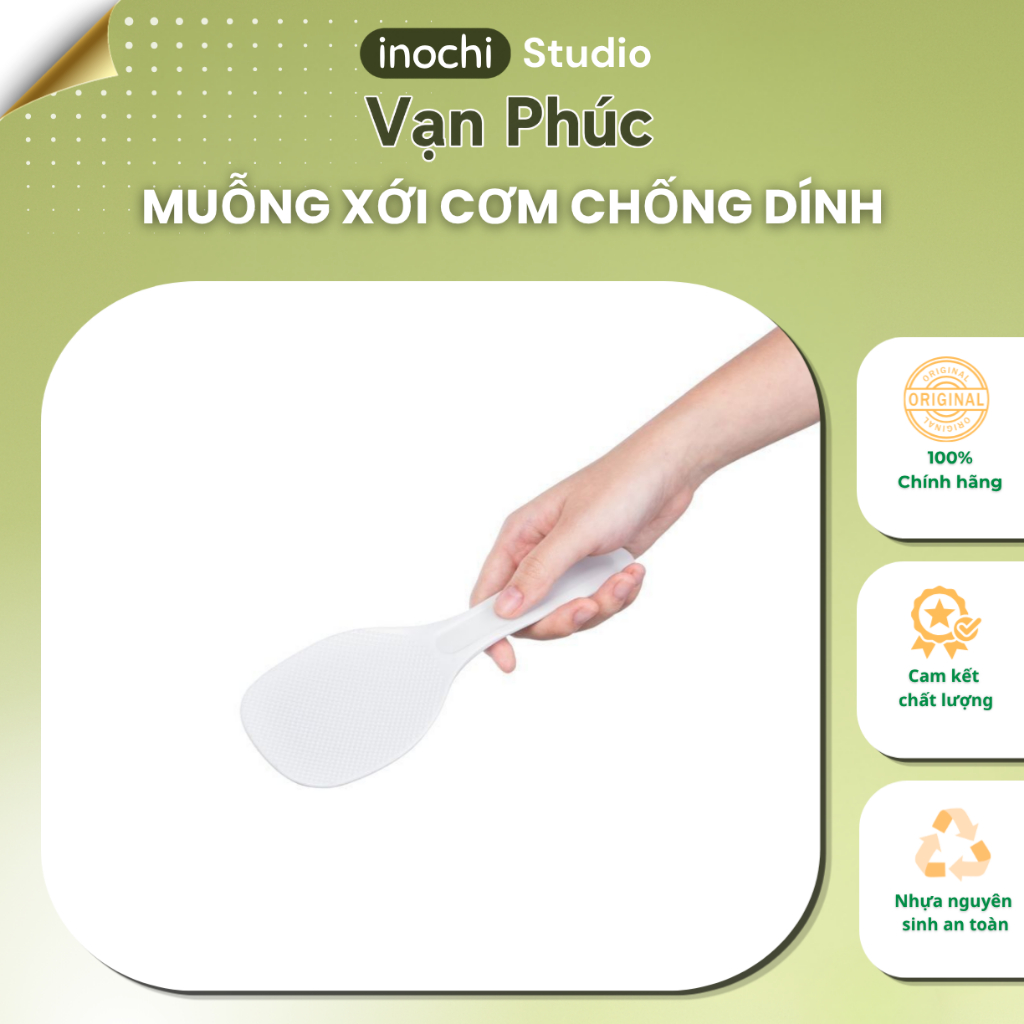 Muỗng xới cơm chống dính/tự đứng tiện lợi inochi. Không mùi hôi, không phai màu. GIAO MÀU NGẪU NHIÊN