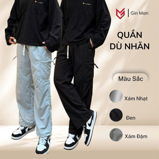 Quần Dài Dù Nhăn Đơn Giản ,Thoải Mái ,Form Rộng GIN MAN