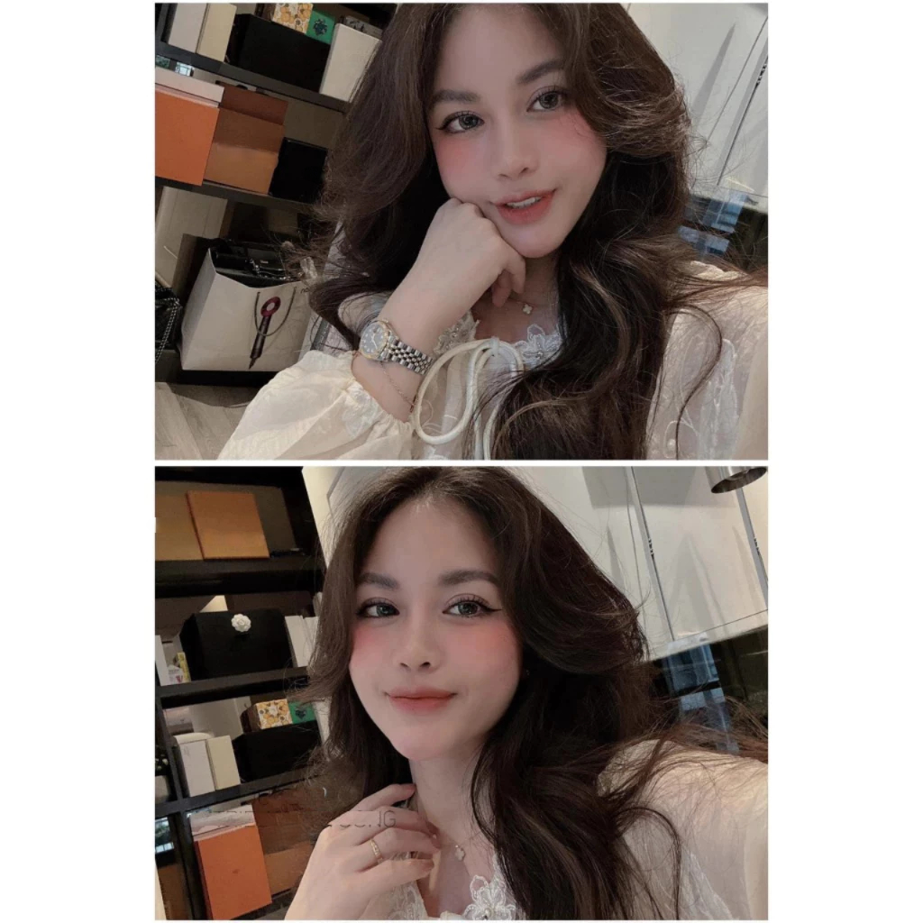 Set đồ nữ, đồ bộ nữ DONNA HCOM25352 áo voan hoa dáng babydoll mix chân váy xoè xếp ly tiểu thư