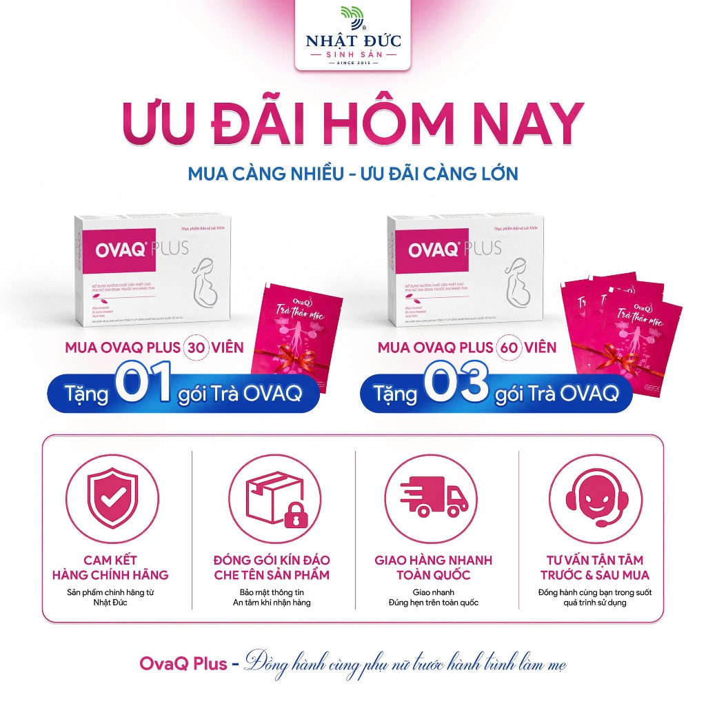 OVAQ Plus Chính Hãng Dưỡng Chất Bổ Trứng Cho Phụ Nữ Chuẩn Bị Mang Thai Chứa Myo-Inositol & D-Chiro Inositol