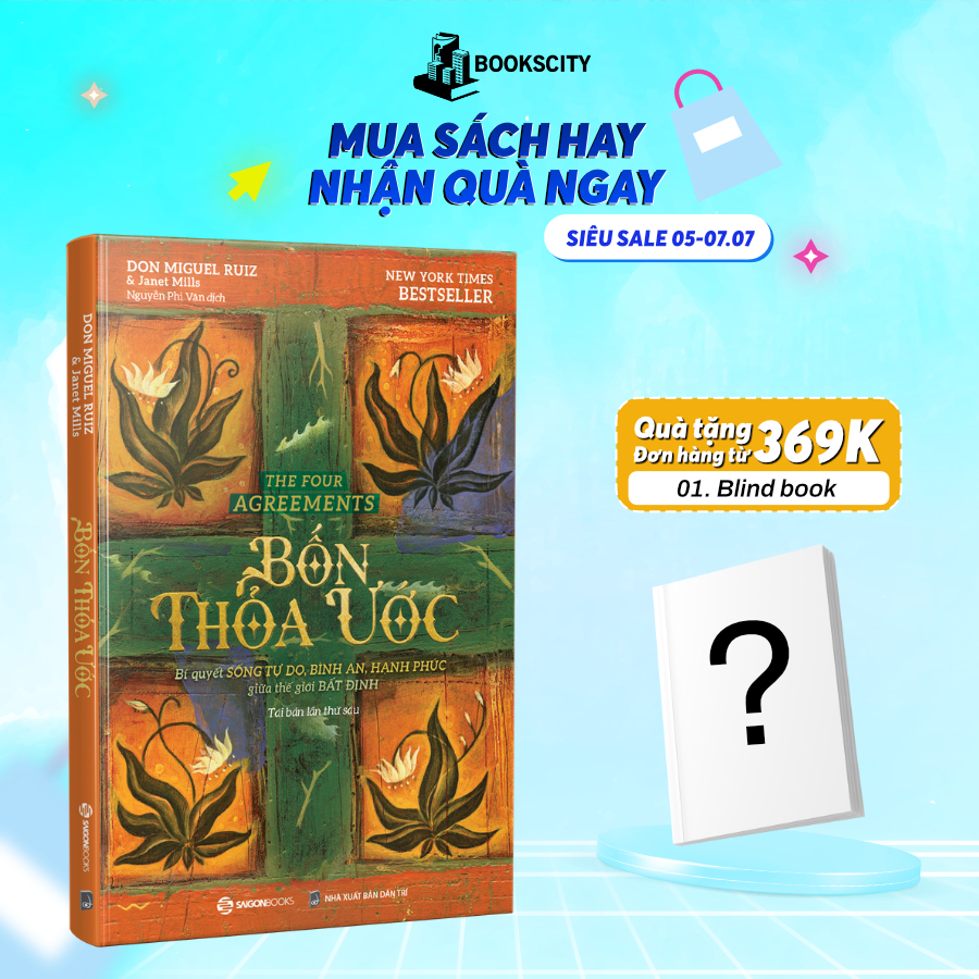 Sách - Bốn thỏa ước - Tác giả Janet Mills , don Miguel Ruiz