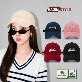 Mũ lưỡi trai HAZIN thêu basic form cứng, nón lưỡi trai nam nữ thêu phong cách thời trang ulzzang
