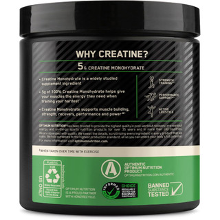 ON Creatine Micro Powder Creatine Monohydrate Hỗ trợ sức mạnh và phục hồi Không mùi 300g