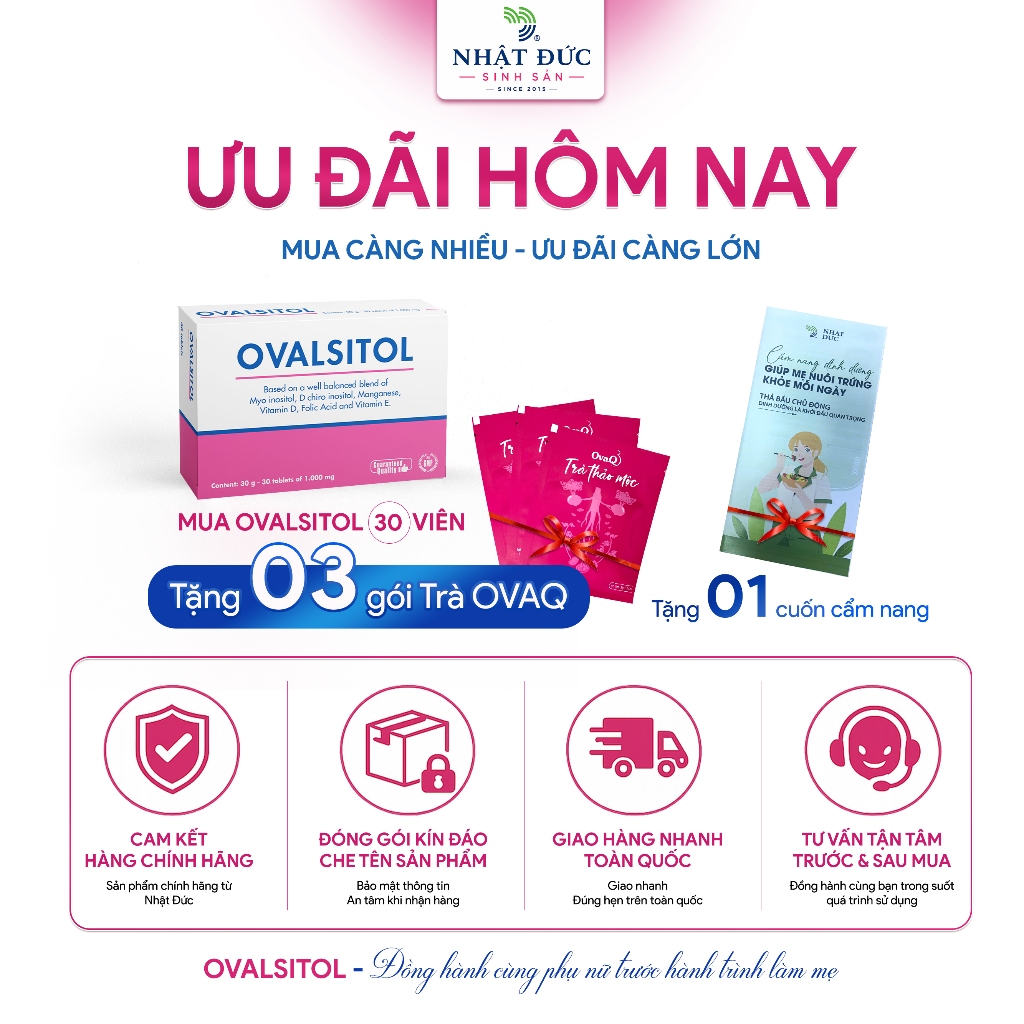 OVALSITOL Chính Hãng Dưỡng Chất Inositol Cho Phụ Nữ Có Buồng Trứng Đa Nang Chuẩn Bị Mang Thai