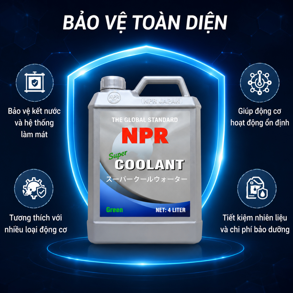 Nước làm mát ô tô - Nước mát động cơ ô tô