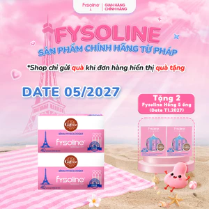 Combo 2 Nước muối sinh lý Fysoline nhập khẩu Pháp vệ sinh mắt, mũi, miệng cho bé (Hộp hồng 40 ống x5ml)