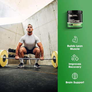 ON Creatine Micro Powder Creatine Monohydrate Hỗ trợ sức mạnh và phục hồi Không mùi 300g