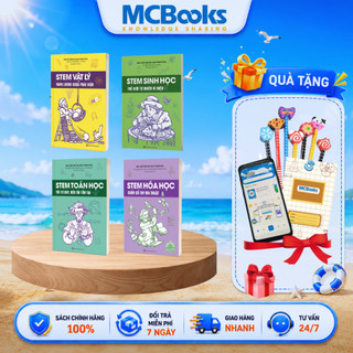 Sách - STEM Toán học - Hóa học - Sinh học - Vật lý dành cho học sinh - Phát triển tư duy logic, khám phá khoa học