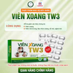 Viên Xoang TW3 Regenera - Hỗ Trợ Giảm Các Triệu Chứng Do Viêm Xoang, Viêm Mũi Dị Ứng