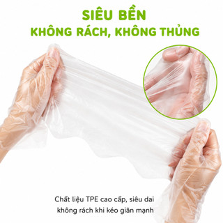 Găng Tay Nấu Ăn TPE Siêu Dai Family Deli An Toàn GD60 - Găng Tay TPE Dùng Một Lần Co Giãn Tốt