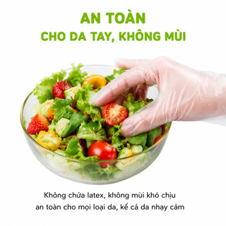 Găng Tay Nấu Ăn TPE Siêu Dai Family Deli An Toàn GD60 - Găng Tay TPE Dùng Một Lần Co Giãn Tốt