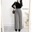 Quần culottes dạ cao cấp 2 màu họa tiết A1890