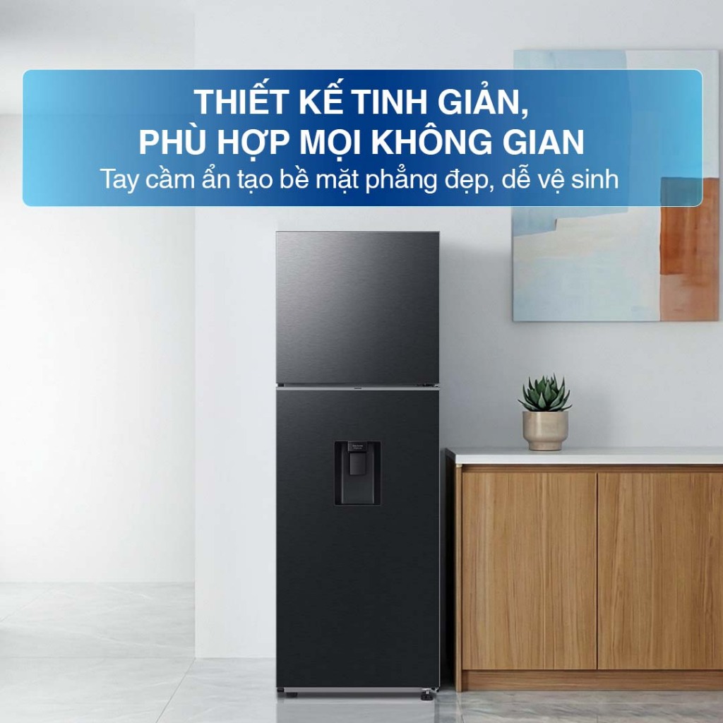 Tủ Lạnh Samsung Ngăn Đông Trên 345L RT35CG5544B1SV - Ngăn Lấy Nước Ngoài, màu Đen