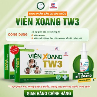 (COMBO 2 Tặng Xịt Mũi] Viên Xoang TW3  Regenera - Hỗ Trợ Giảm Các Triệu Chứng Do Viêm Xoang, Viêm Mũi Dị Ứng