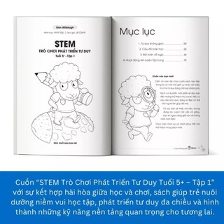 Sách - STEM – Trò Chơi Phát Triển Tư Duy Tuổi 5+ (4 cuốn/Lẻ)