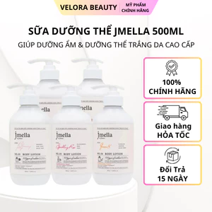 Sữa dưỡng thể Jmella In France Body Lotion 500ml hương nước hoa dưỡng ẩm dưỡng trắng da cao cấp