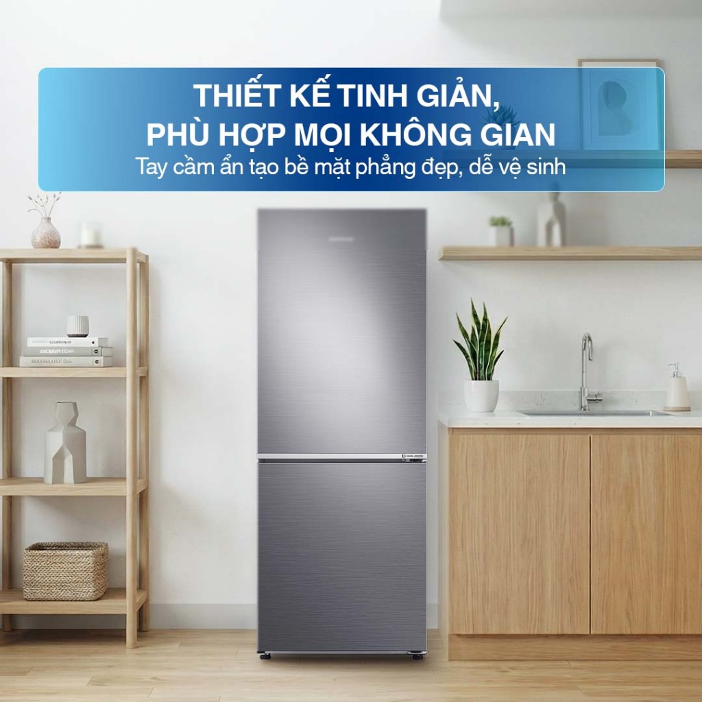 Tủ Lạnh Samsung Ngăn Đông Dưới 285L RB27N4020S9/SV - Ngăn Đông Mềm Optimal Fresh Zone, màu Bạc