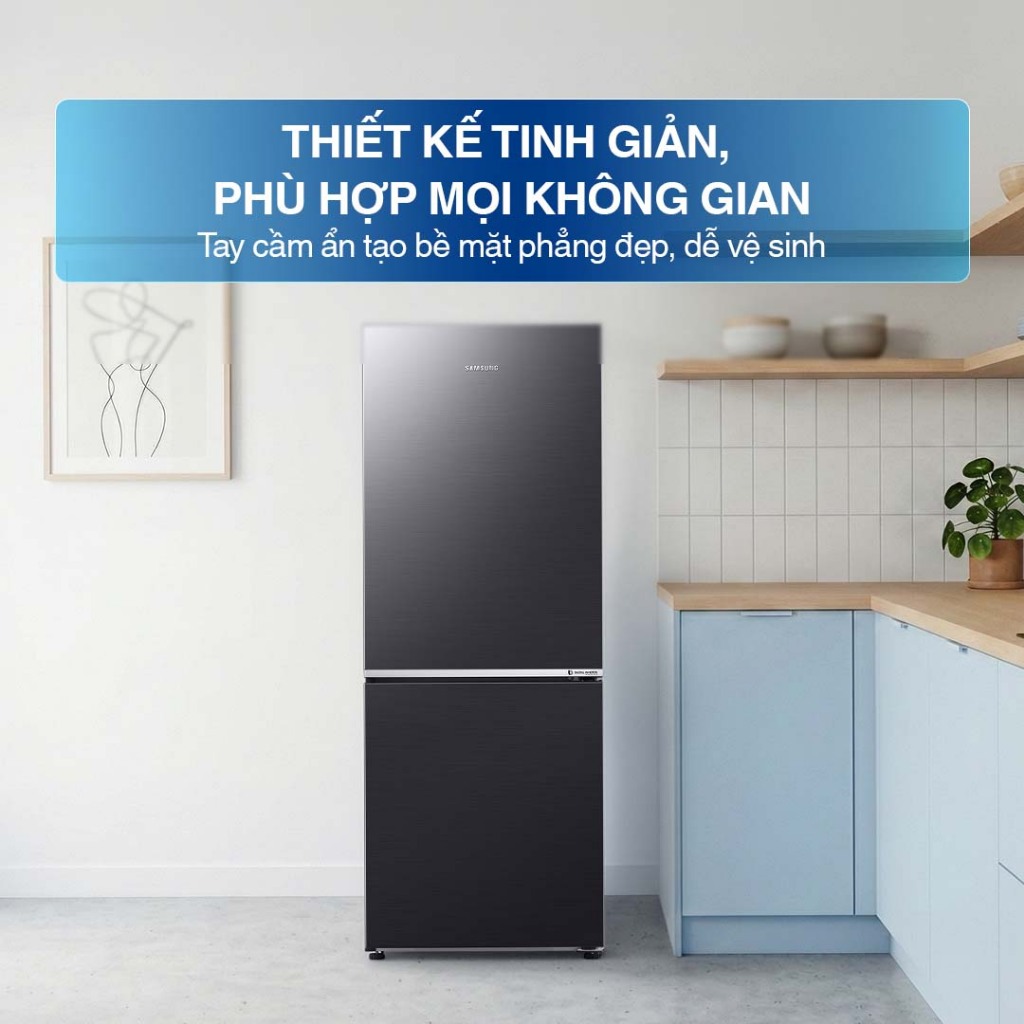 Tủ Lạnh Samsung Ngăn Đông Dưới 285L RB27N4020B1/SV - Ngăn Đông Mềm Optimal Fresh Zone, màu Đen