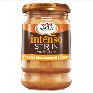 Sacla Intenso Stir In Tomato & Mascarpone 190g – Sốt Trộn Pasta Cà Chua & Phô Mai Mascarpone