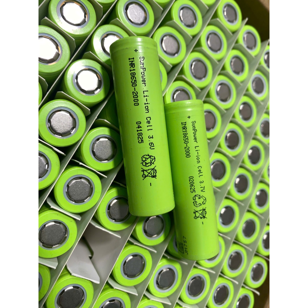 (COMBO50) Cell Pin 18650 Mới 100%(1200mAh-3200mAh) Đầu Phẳng (3,7V- 4,2V ) Loại A Pin Sunpower HL