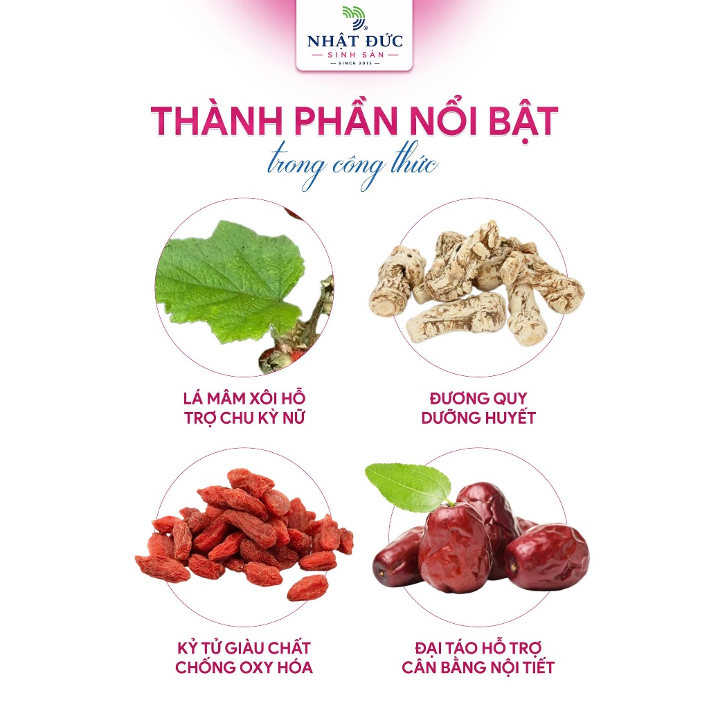 Trà Thảo Mộc OVAQ Chính Hãng Dưỡng Huyết Hỗ Trợ Chu Kỳ Nữ Chăm Sóc Sức Khỏe Sinh Sản